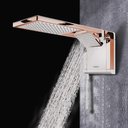 Ver imagem 3 de Chuveiro Elétrico Ducha Acqua Duo Rose Gold Branco 127v 5500w Lorenzetti Eletrônico