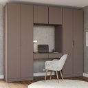 Ver imagem 1 de Guarda-Roupa Planejado 4 Peças com 6 Portas Orion CabeCasa MadeiraOriginals Marrom