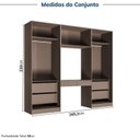 Ver imagem 4 de Guarda-Roupa Modulado 4 Peças com 6 Portas Orion CabeCasa MadeiraOriginals
