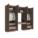 Ver imagem 7 de Guarda-Roupa Planejado 4 Peças com 6 Portas Orion CabeCasa MadeiraOriginals Marrom