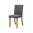 Ver imagem 6 de Conjunto Sala de Jantar Mesa Manu 120cm Tampo MDF e Vidro Canto Reto 4 Cadeiras Tainá