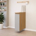 Ver imagem 1 de Balcão Porta Tempero Rainha 100% MDF 20cm Nesher Cinza/Nature Greige