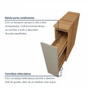 Ver mais imagens de Balcão Porta Tempero Rainha 100% MDF 20cm Nesher Cinza/Nature Greige