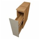 Ver imagem 5 de Balcão Porta Tempero Rainha 100% MDF 20cm Nesher Cinza/Nature Greige