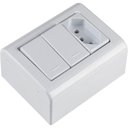 Ver imagem 2 de Caixa de Sobrepor com 2 Interruptores Simples 10 a 250 V e 1 Tomada 2P+T 10 a 250 V Tramontina
