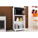 Ver imagem 5 de Balcão Lavanderia Multiuso BL-3301 c/ 2 Portas e 2 Nichos 60cm Branco - Tecno Mobili