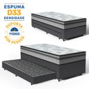 Ver imagem 3 de Cama Box com Colchão de Espuma D33 Pillow In Anjos Ortosleep + Auxiliar de Molas Unique Solteiro