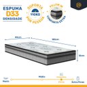 Ver imagem 3 de Cama Box com Colchão de Espuma D33 Pillow In Anjos Ortosleep + Auxiliar de Molas Unique Solteiro