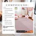 Ver imagem 6 de Tapete Sala Quarto Infantil 2,00 X 1,40m Rosa Chevron Artesanal Antiderrapante Moderno Rústico