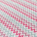 Ver imagem 7 de Tapete Sala Quarto Infantil 2,00 x 1,40m Rosa Chevron Artesanal Antiderrapante Moderno Rústico