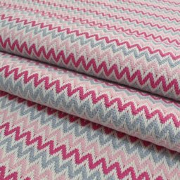 Tapete Sala Quarto Infantil 2,00 X 1,40m Rosa Chevron Artesanal Antiderrapante Moderno Rústico - 2