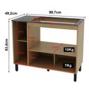 Ver imagem 2 de Balcão Cooktop Nicho Forno 2 Portas Amêndoa