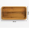 Bandeja de Madeira Teca 20x10cm Tábua Petisqueira 15mm Porção Servir Zanline - 3