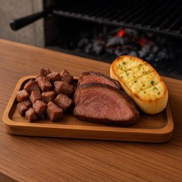 Bandeja de Madeira Teca 20x10cm Tábua Petisqueira 15mm Porção Servir Zanline - 2