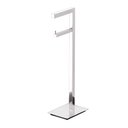 Ver imagem 1 de Papeleira Vertical Piso 1 Rolo Porta Papel Higiênico 50cm Banheiro Aço Inox Polido Linha Larissa Sta