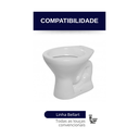Ver imagem 4 de Assento Tampa para Vaso Sanitário Oval Almofadado Bellart Branco Durín