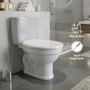 Ver imagem 2 de Assento Tampa para Vaso Sanitário Oval Almofadado Bellart Branco Durín