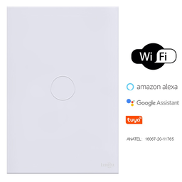 Interruptor Touch 1 PAD WI-FI - 4x2 Branco - 2