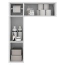 Ver imagem 5 de Armário Banheiro para Vaso Suporte Papel Higiênico 2 Portas