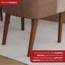 Ver mais imagens de Mesa de Jantar 8 Lugares Olivía com Vidro Nature/off White/corano/caramelo/creme - Henn