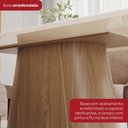 Ver imagem 5 de Mesa de Jantar 8 Lugares Olivía com Vidro Nature/off White/corano/caramelo/creme - Henn