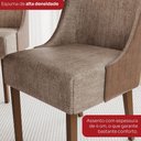 Ver imagem 7 de Mesa de Jantar 8 Lugares Olivía com Vidro Nature/off White/corano/caramelo/creme - Henn