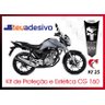 Kit Adesivo Faixa Protetor Cg Titan 160 Justiceiro Ano 2018 a 2021 Cobra Motoparts - 3