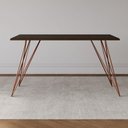 Ver imagem 4 de Mesa de Jantar Trama Plus Base Cobre com Tampo Amêndoa 150 x 90 - Asturias - Cor: Marrom