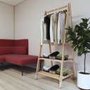 Ver imagem 3 de Sapateira Pequena para Hall de Entrada Porta Custo Beneficio Technox Marron