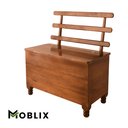 Ver imagem 5 de Caixa de Lenha com Encosto em Madeira Maciça Imbuia