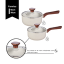 Ver imagem 3 de Jogo de Panela Ceramica Antiaderente Indução Mimo Style Pratic Cook Mármol 10 Peças Panelas e Utensí