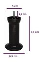 Ver imagem 2 de Kit com 7 Pés para Cama Box ou Baú Plástico Ultra Resistente Varian Preto 13cm Altura
