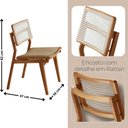Ver imagem 3 de Sala de Jantar Mesa Noronha 220cm Tampo Laminado Canto Barril com 8 Cadeiras Eva Premium