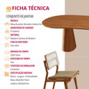 Ver imagem 6 de Sala de Jantar Mesa Noronha 220cm Tampo Laminado Canto Barril com 8 Cadeiras Eva Premium