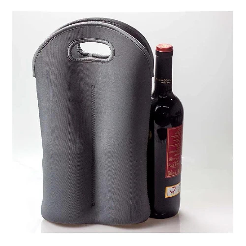BOLSA TERMICA PORTA VINHO WINE BAG 2 GARRAFAS SACOLA PASSEIO VIAGEM ...