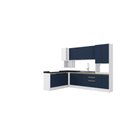 Ver imagem 4 de Cozinha de Canto Modulada Celeste Kappesberg 100% Mdf Branco/azul