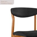 Ver imagem 6 de Conjunto Sala de Jantar Mesa Madeira Maciça Genova 6 Cadeiras Monaco Marrom/Preto/Cinamomo Imbuia/Of