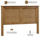 Ver imagem 3 de Cabeceira de Madeira Maciça para Cama Queen Mazzaro F06 Freijó - Lyam Decor