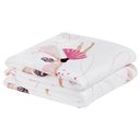 Ver imagem 1 de Cobertor Carrosel Solteiro Infantil Mantinha Flannel Estampada 01 Peça - Bailarina