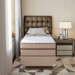 Cama Box Solteiro 88x188x63cm Molas Ensacadas Sonhare Montreal - 6