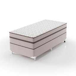 Cama Box Solteiro 88x188x63cm Molas Ensacadas Sonhare Montreal - 1
