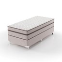 Ver imagem 1 de Cama Box Solteiro Molas Ensacadas 88CMX63CMX188CM Sonhare Montreal Bege