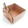 Kit com 6 Caixas Mdf sem Tampa Aplique Coelho Tam: 15l X 15c X 5acm - 1