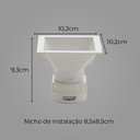 Ver imagem 2 de Spot Quadrado Embutir LED 8w 60o Save Energy SE-360.2227 ST2738