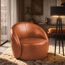 Ver imagem 1 de Poltrona Decorativa Orgânica Lua Sintético Pu D03 - D’Rossi