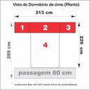 Ver imagem 6 de Dormitório Queen Size sem Cama 1223S Carvalho Claro