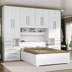 Dormitório Queen Size sem Cama 1223s Carvalho Claro