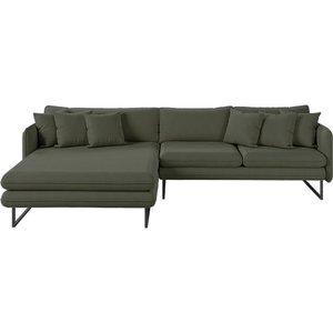 Sofá Jade com Chaise Lateral Esquerda 2,84m em Linho