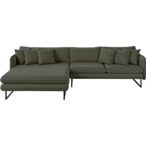 Sofá Jade com Chaise Lateral Esquerda 2,84m em Linho