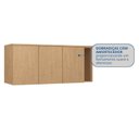 Ver imagem 5 de Módulo Aéreo para Quarto 3 Portas Elegance Marrom/Angelin